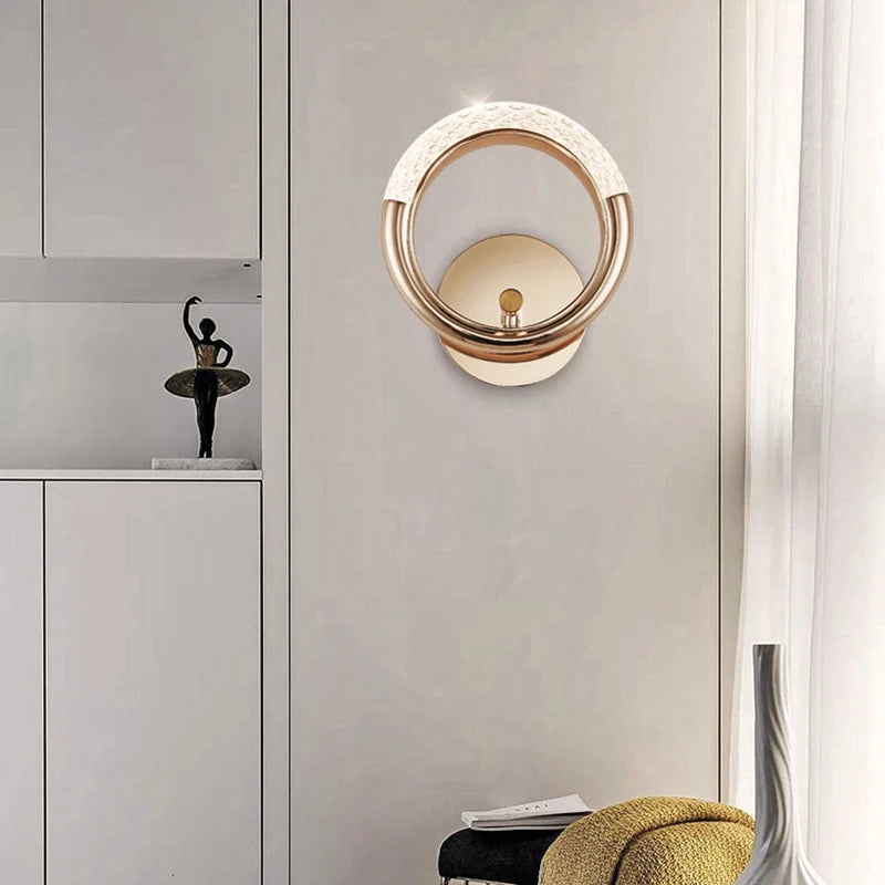 Lumitierra Agate — Iron and Acrylic Wall Sconce