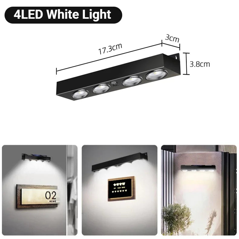 Lumitierra Wall Lantern — Solar Wall Light with Lens