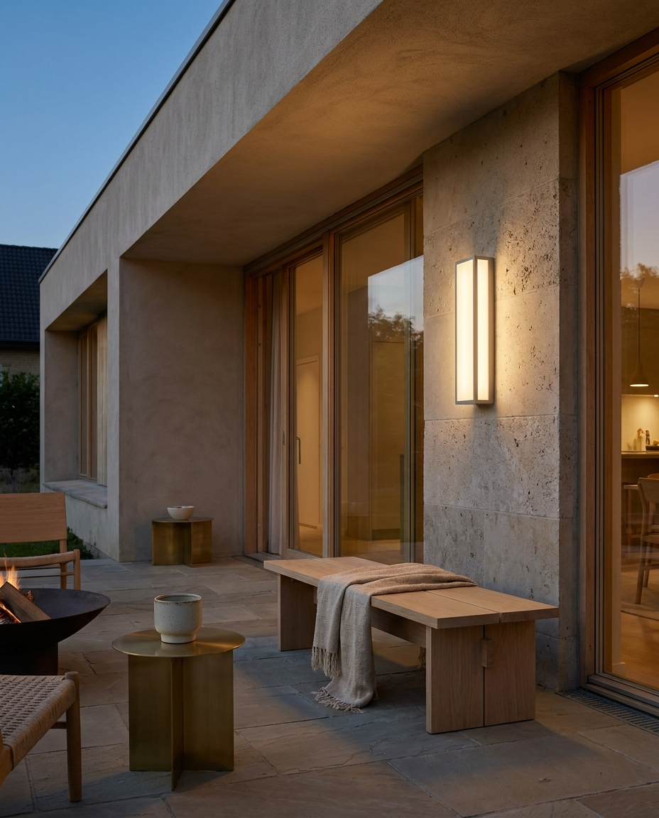 Lumitierra Aura — IP65 12W/24W Outdoor LED Wall Light