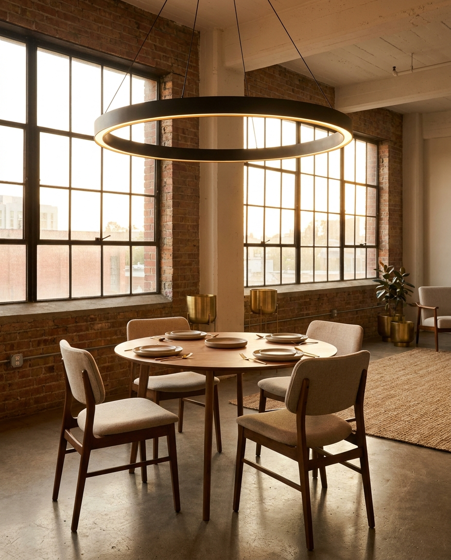 Lumitierra Marea — Circular LED Pendant Chandelier