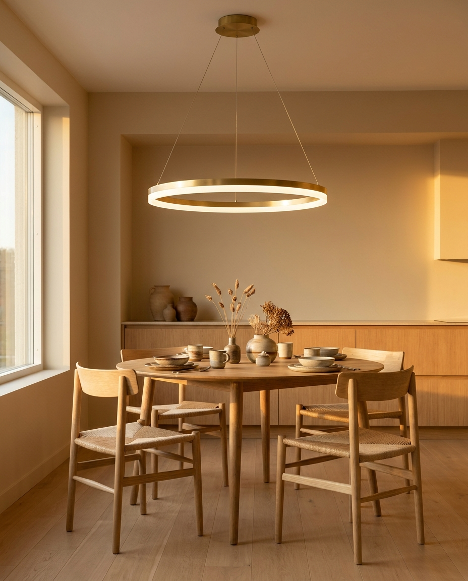 Lumitierra Selene — LED Ring Pendant Light