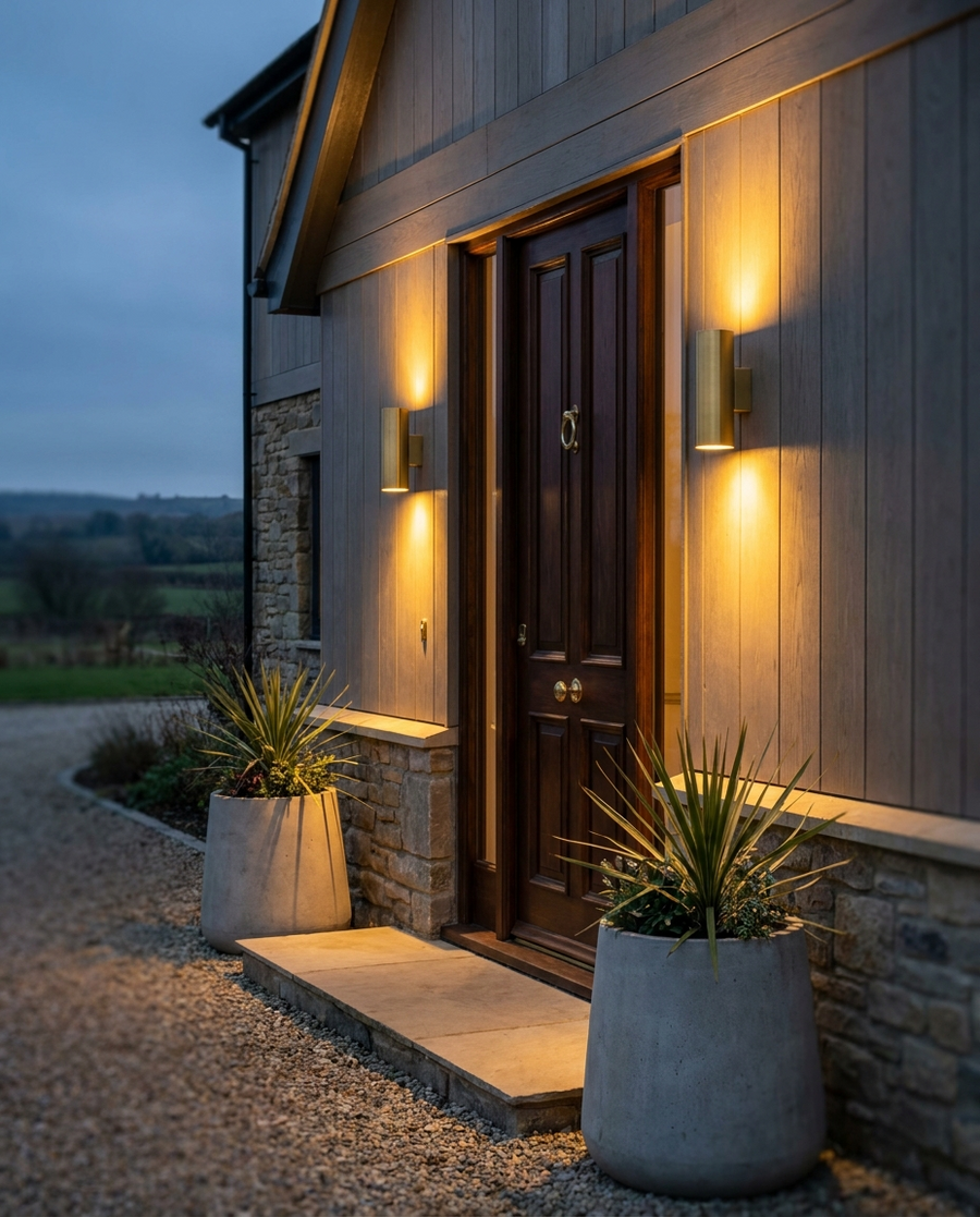 Lumitierra Vera — Aplique de Pared LED para Exterior IP65 (pack de 2)